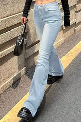 High Waist Flared Bootcut Jeans