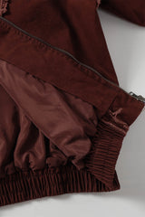 Washed Raw Seam Zip Up Jacket