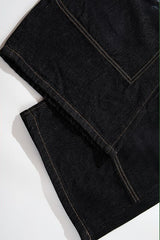 Dragon Illustration Washed Wide Leg Jeans