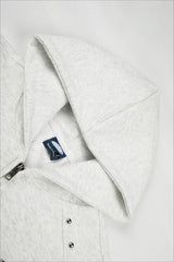 Rhinestone Panel Washed Hooded Coat