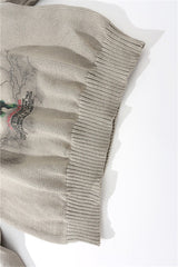 Statue Illustration Relaxed Crew Neck Sweater