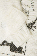 Illustrated Typography Relaxed Sweater