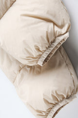Asymmetric Quilted Hooded Puffer Jacket