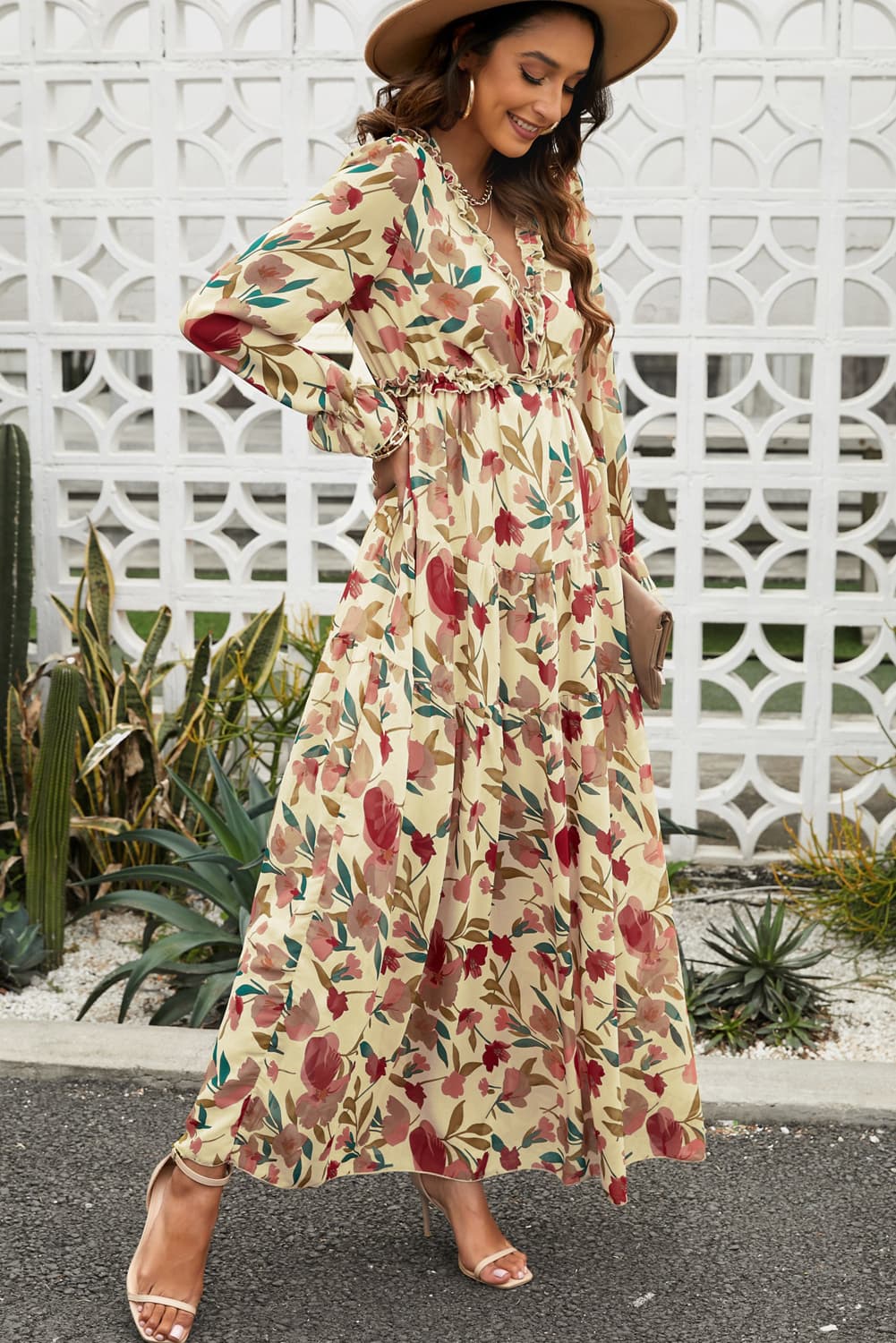 Elarose BloomWhirl Maxi Dress