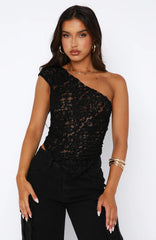 Phoenix - Lace Tie-Up Top