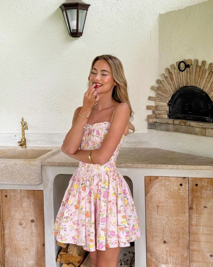Floral Corset Short Dress
