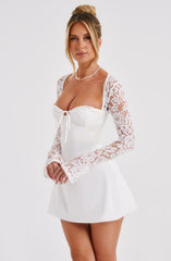 Olivia | Elegant Tie-Back Mini Dress