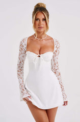 Olivia | Elegant Tie-Back Mini Dress