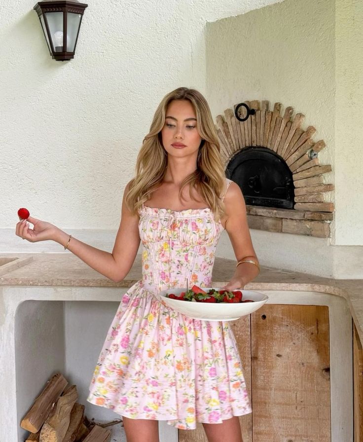 Floral Corset Short Dress
