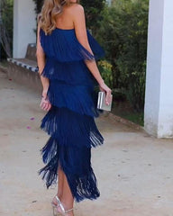 Maya-Off Shoulder elegant dress