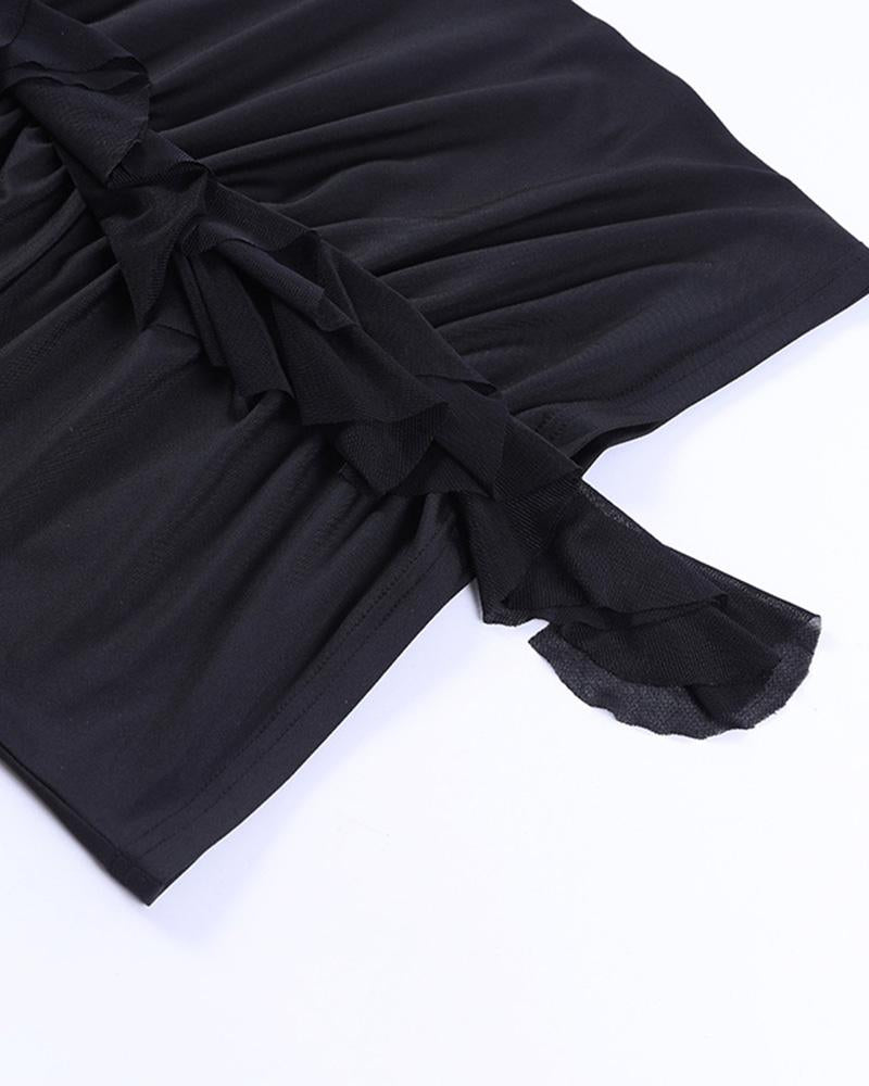 Elysium Witch Stylish Plunging Mini Dress
