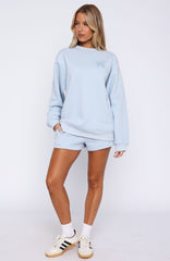 Love You Forever Lounge Shorts Baby Blue