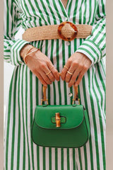 Riva Bamboo Handle Saddle Bag