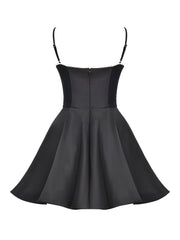 Black Tulle Mini Dress