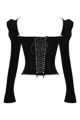 Black Velvet Corset