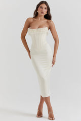 HALEY - CORSET MIDI DRESS