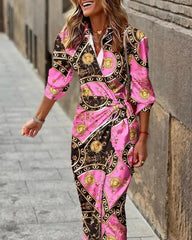 VIA - HIGH QUALITY PRINTED MAXI DRESS