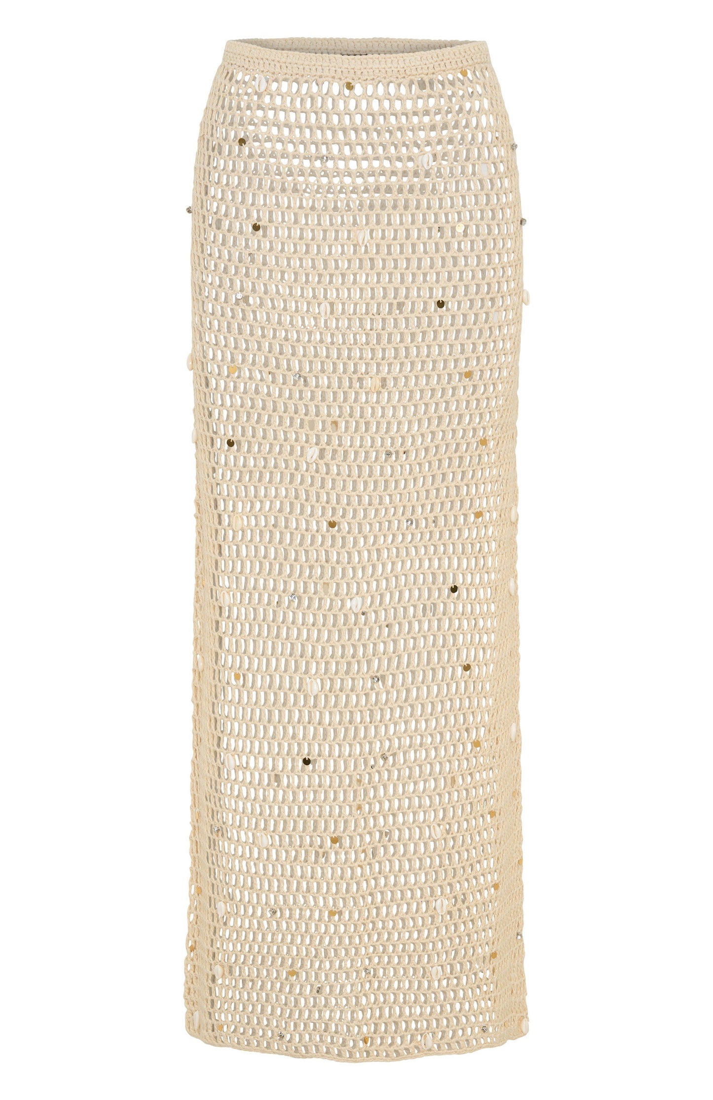 Dance With You Crochet Maxi Skirt Sand