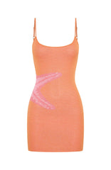 Endless Summer Vibes Knit Mini Dress Orange/Pink