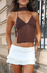 Ignoring Me Mini Skort Off White