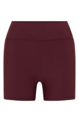 Keep Up High Waisted Shorts 4" Merlot
