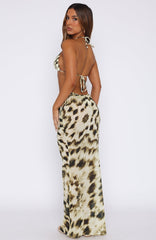 Luminous Maxi Skirt Gilded Touch