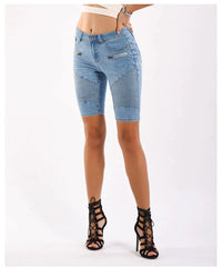 ELASTIC FORCE LIGHT-COLORED JEANS PANTS