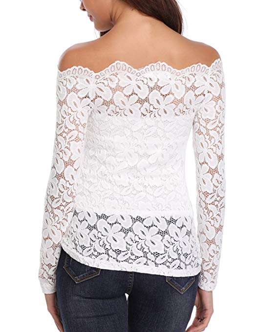 Lace Strapless Tops for Women Sexy Floral Lace Patchwork Summer Twin Set Blouse