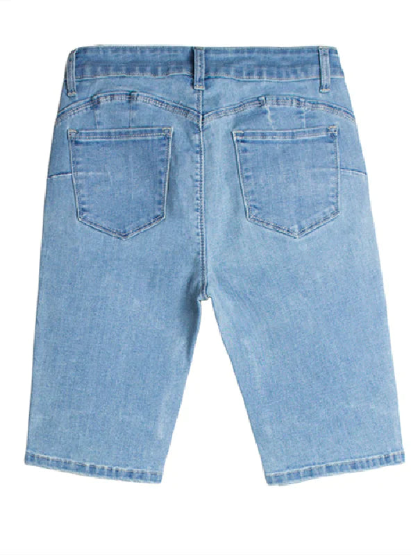 ELASTIC FORCE LIGHT-COLORED JEANS PANTS