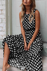 CityHottie Polka Dot Round Neck Dress���5 colors���