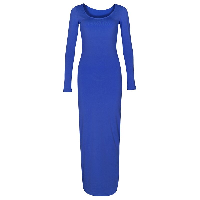 CityHottie - Turtleneck Long Dress Autumn Winter Muslim Elegant Office Lady Skinny Long Sleeve Bodycon Casual Dress Women Midi Clubwear GV464