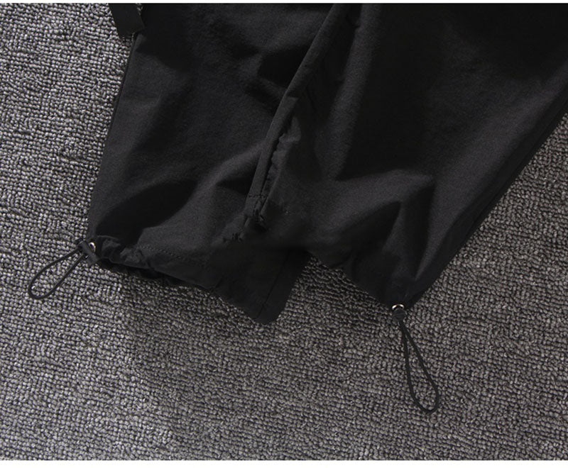 CityHottie - Women Fashion Spring Autumn Streetwear embroidery Cargo Pants Women Harajuku BF Loose Big Pocket Hearm Pants High Waist Loose Female Trousers