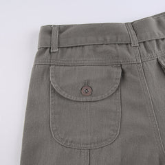 CityHottie - Hot Sell Quality Grunge Streetwear Cargo Pants Woman Low Waist Baggy Mom Jeans Vintage 90s Hippie Wide Leg Denim Trousers Korean Outfits