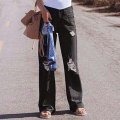 CityHottie - Spring Casual Baggy Jeans Women Fashion High Waist Jeans Mom Denim Trousers Overalls Oversize Boyfriend Pants Vintage