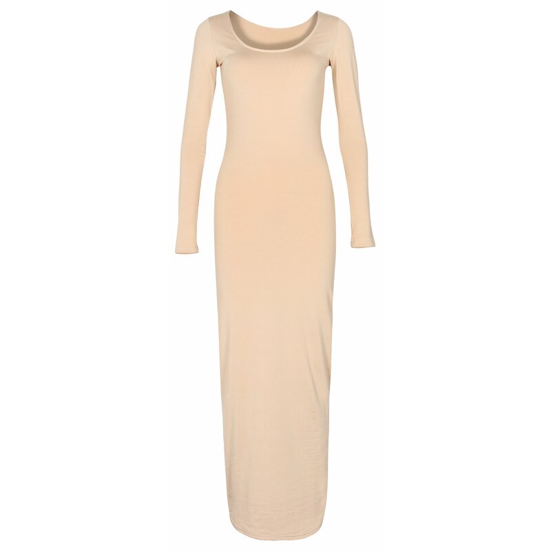 CityHottie - Turtleneck Long Dress Autumn Winter Muslim Elegant Office Lady Skinny Long Sleeve Bodycon Casual Dress Women Midi Clubwear GV464