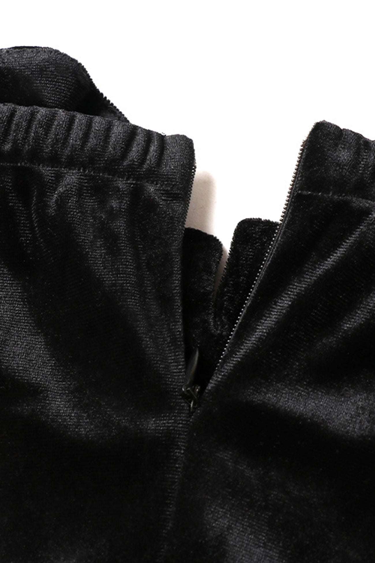 Off Shoulder Flares Sleeve Corset Velvet Dress