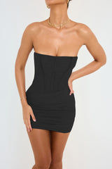 Katie Strapless Mesh Sexy Party Mini Dress