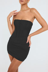 Katie Strapless Mesh Sexy Party Mini Dress