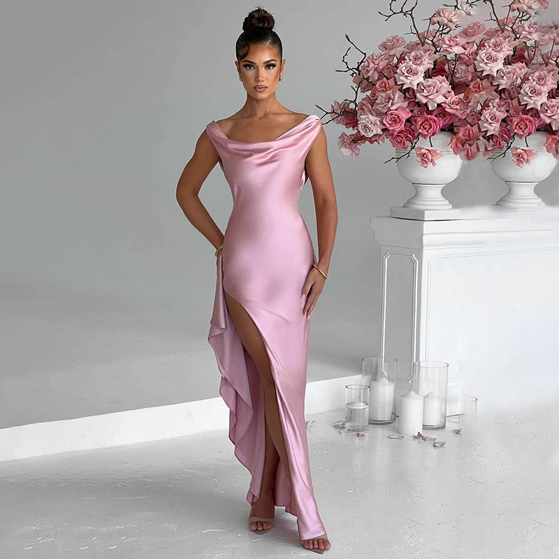 June High Split Long Dress