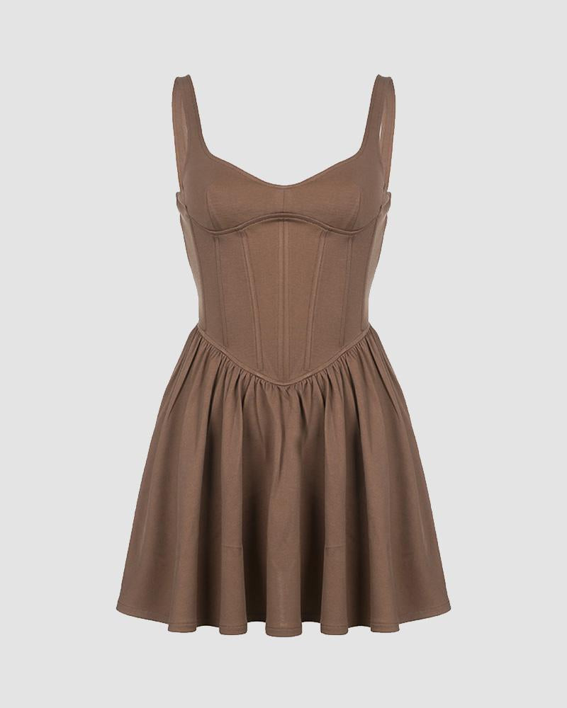Daygazer Corset Flounce Dress