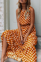CityHottie Polka Dot Round Neck Dress���5 colors���