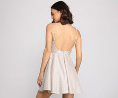 Erin Formal Stylish Glitter Party Dress