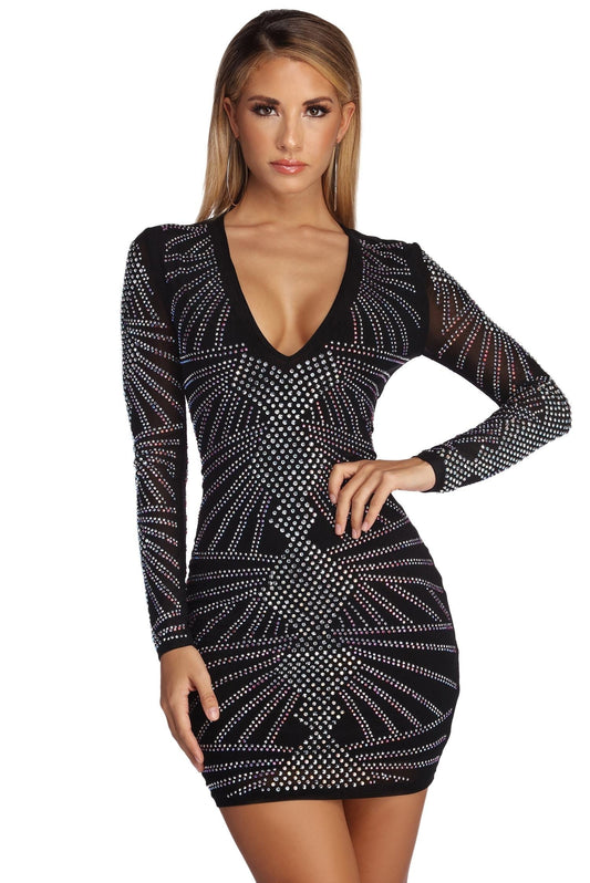 Deandra Precious Heat Stone Bodycon Dress - Lady Occasions