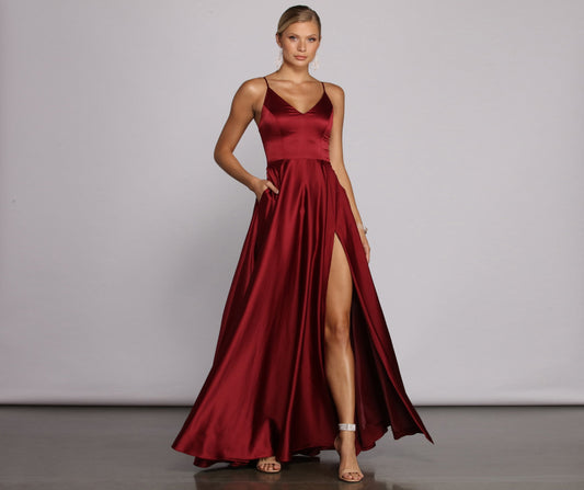 Juliet Formal High Slit Dress - Lady Occasions