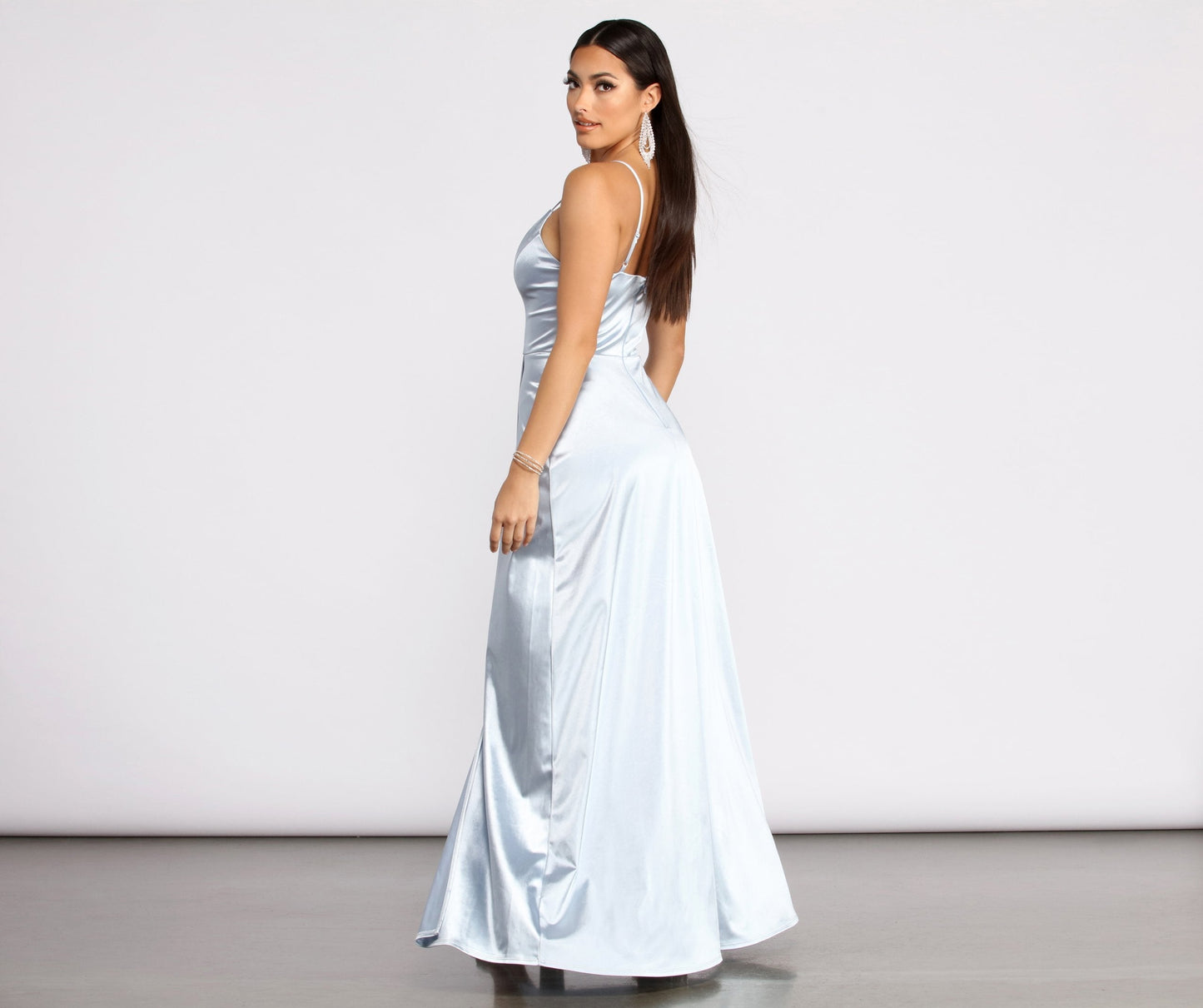 Ilana Satin Stylish Column Gown