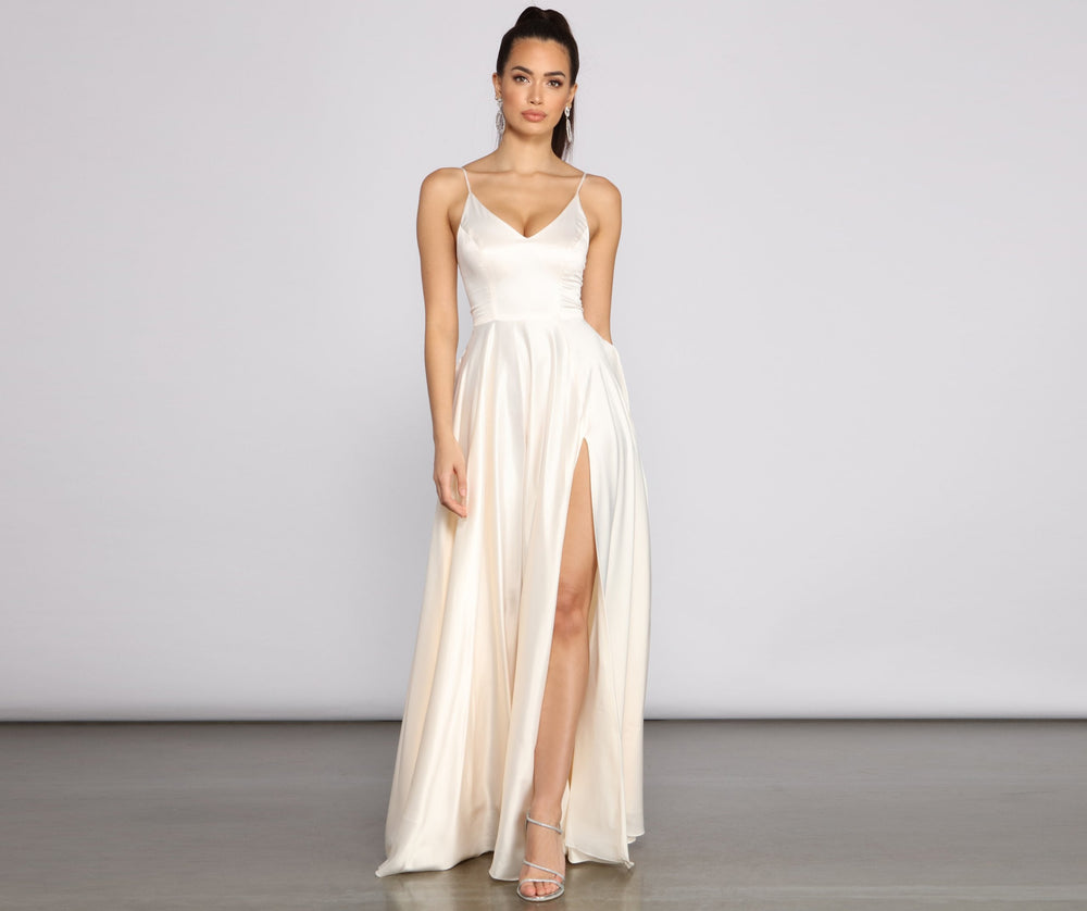 Juliet Formal High Slit Dress - Lady Occasions