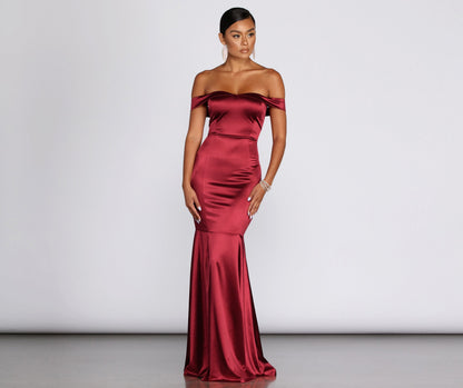 Jayden Satin Mermaid Formal Dress - Lady Occasions