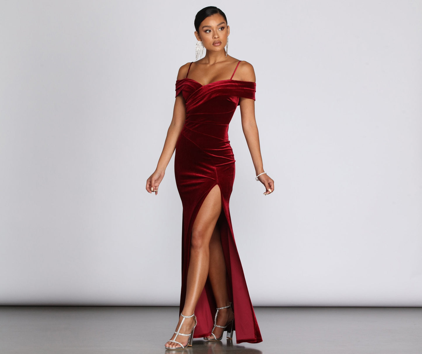 Christiana Velvet Stylish Formal Dress