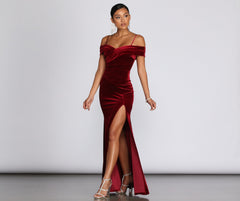 Christiana Velvet Stylish Formal Dress