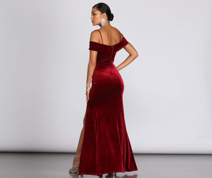 Christiana Velvet Stylish Formal Dress